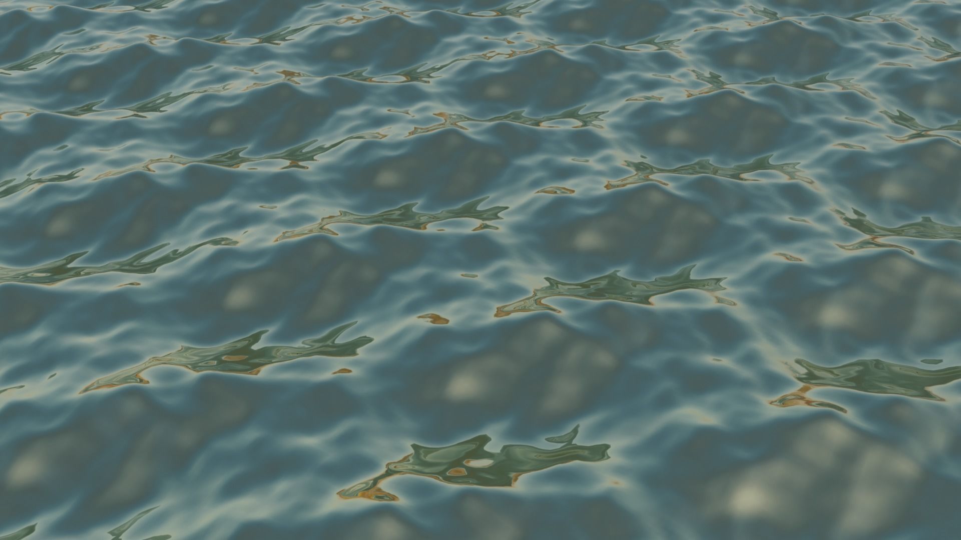 Sea Ocean Low-poly 3D model_5