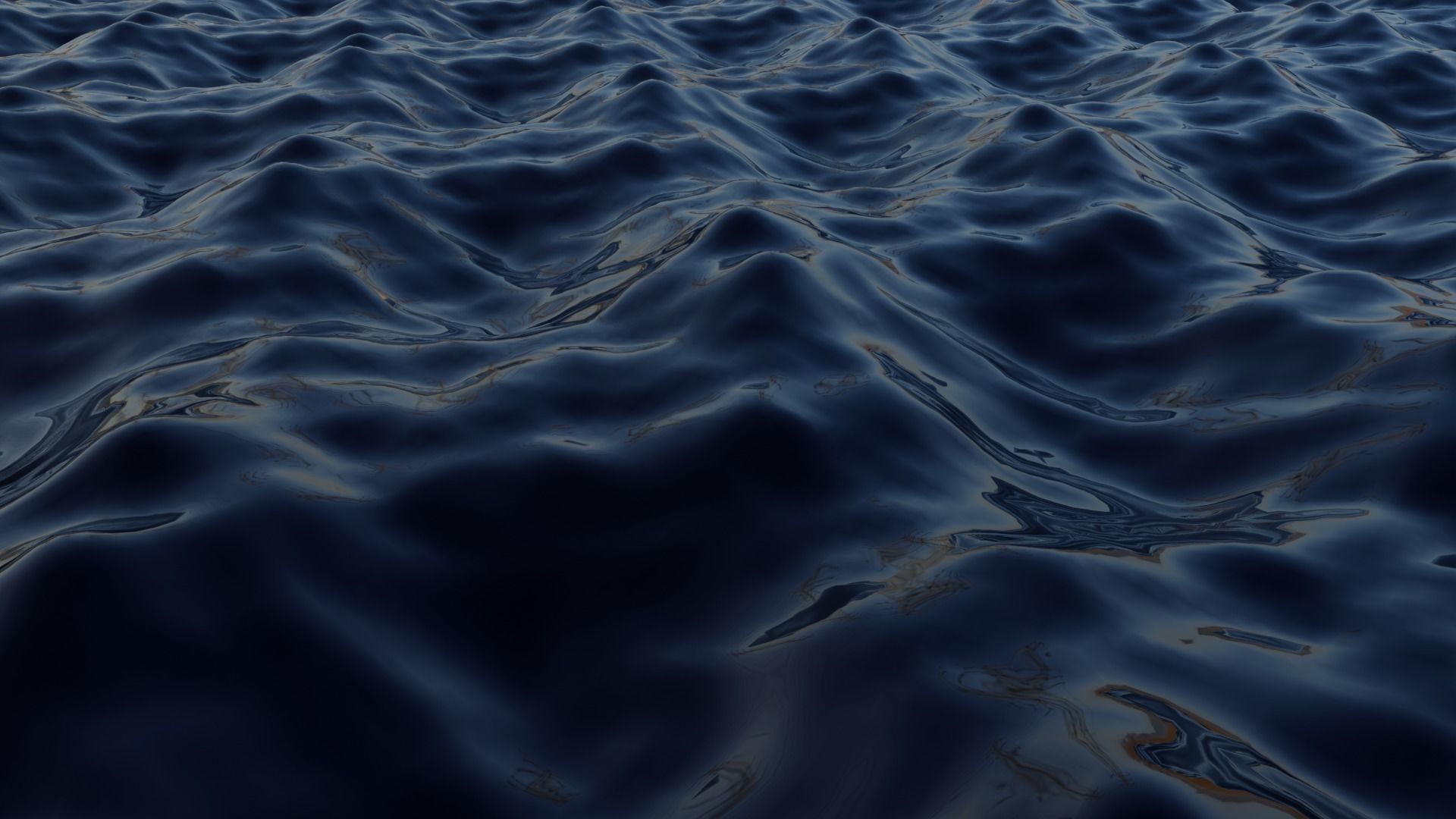 Sea Ocean Low-poly 3D model_4