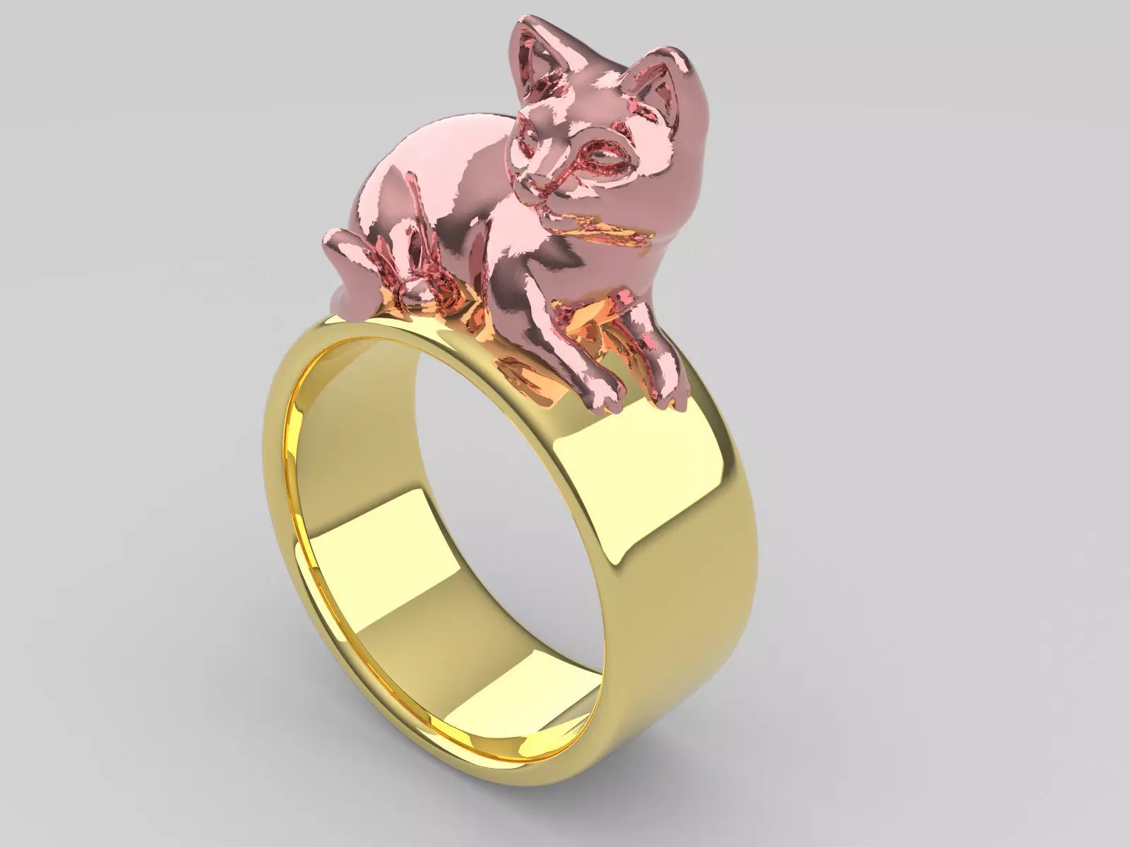 anillo gato 3D print model