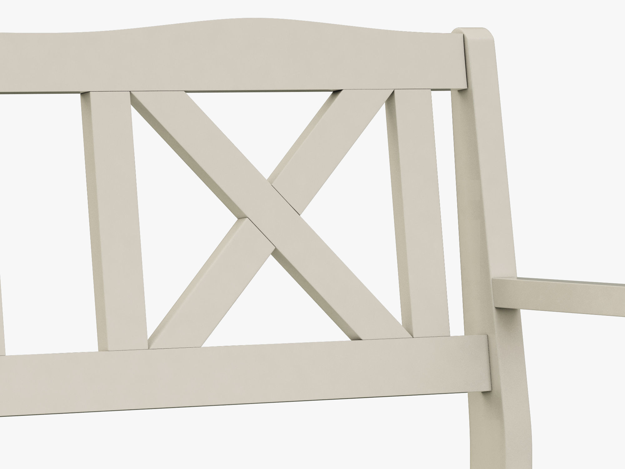 Solliden bench 3D model_2