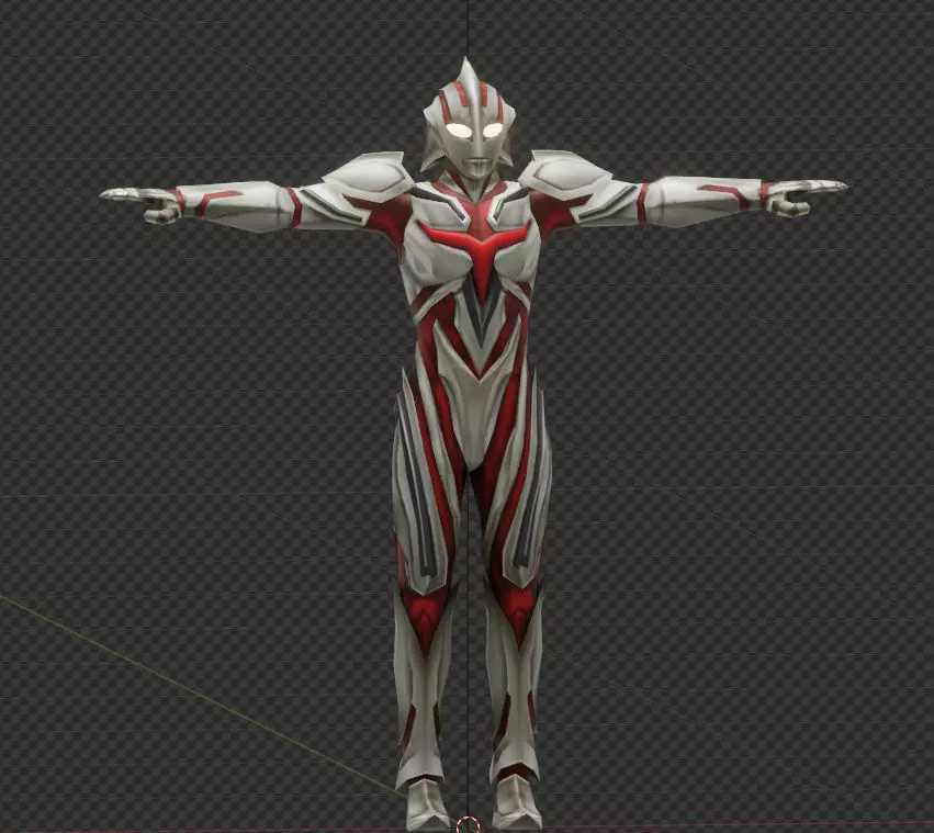 PS2 ultraman next Ultraman Nexus 3D model