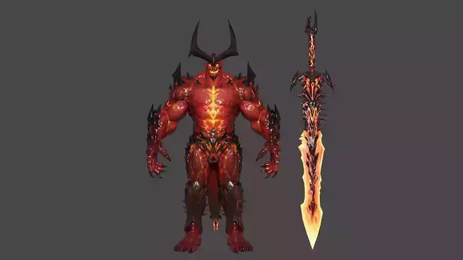 Surtur Low-poly 3D model