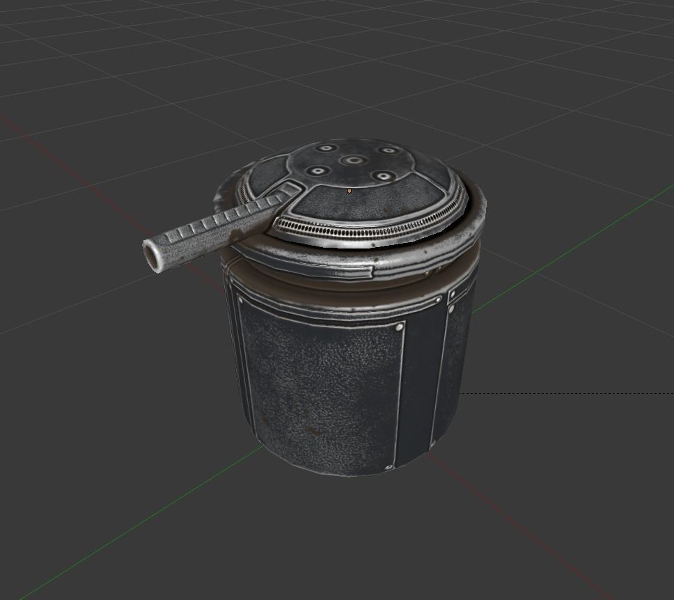 MG Tower Low-poly 3D model_7