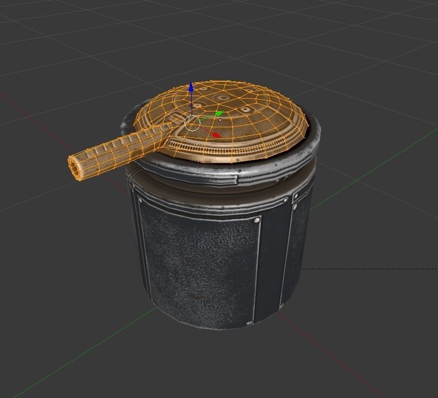 MG Tower Low-poly 3D model_9