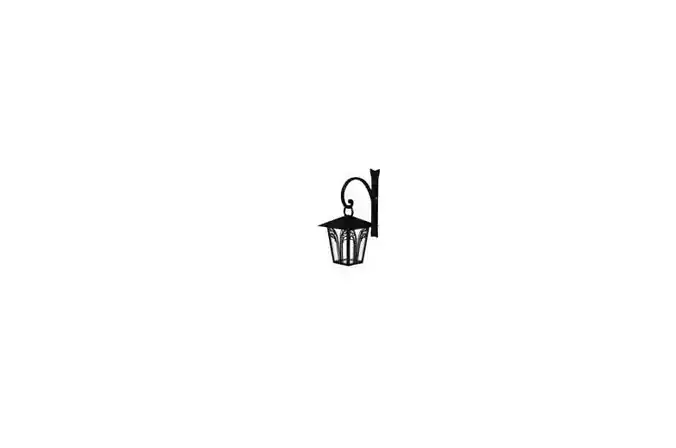 Black wall lamp Free 3D model