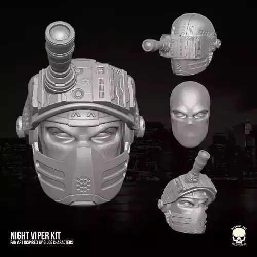 Night Viper Fan Art Kit 3D printable File For Action Figures