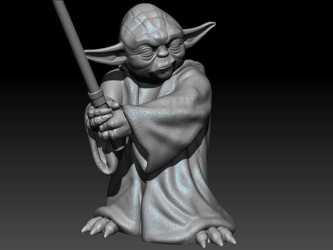 Yoda Fighting 3D print model_6