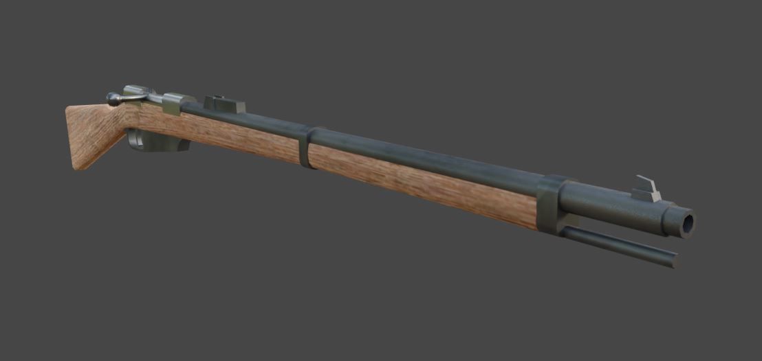 Gewehr 88 bolt action rifle free VR / AR / low-poly 3D model | CGTrader