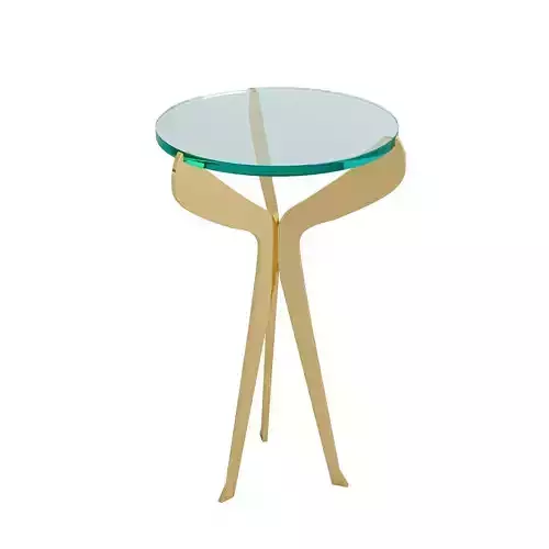 Fiore Brass Side Table by form A 3D model