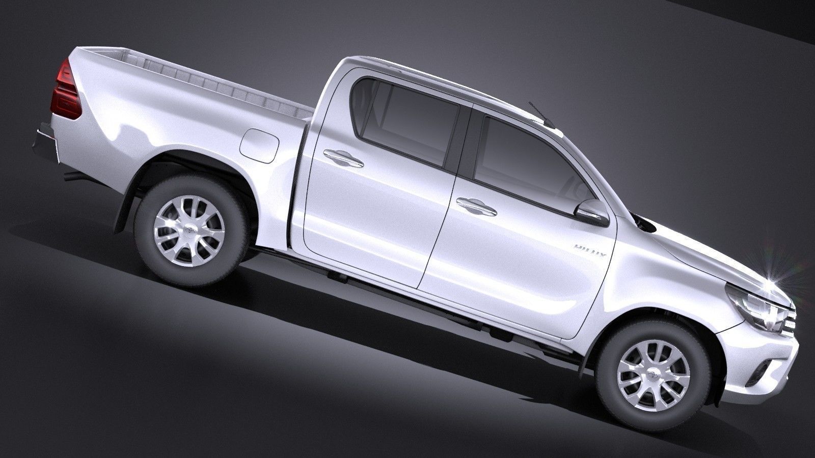 Toyota Hilux Double Cab 2016 base 3D model_6