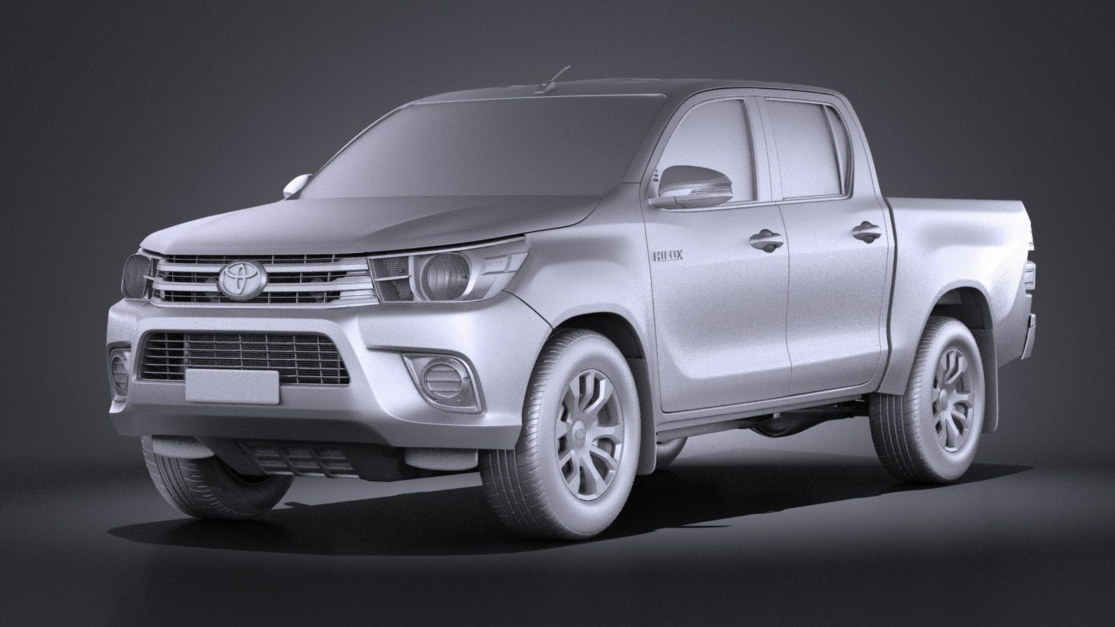 Toyota Hilux Double Cab 2016 base 3D model_8