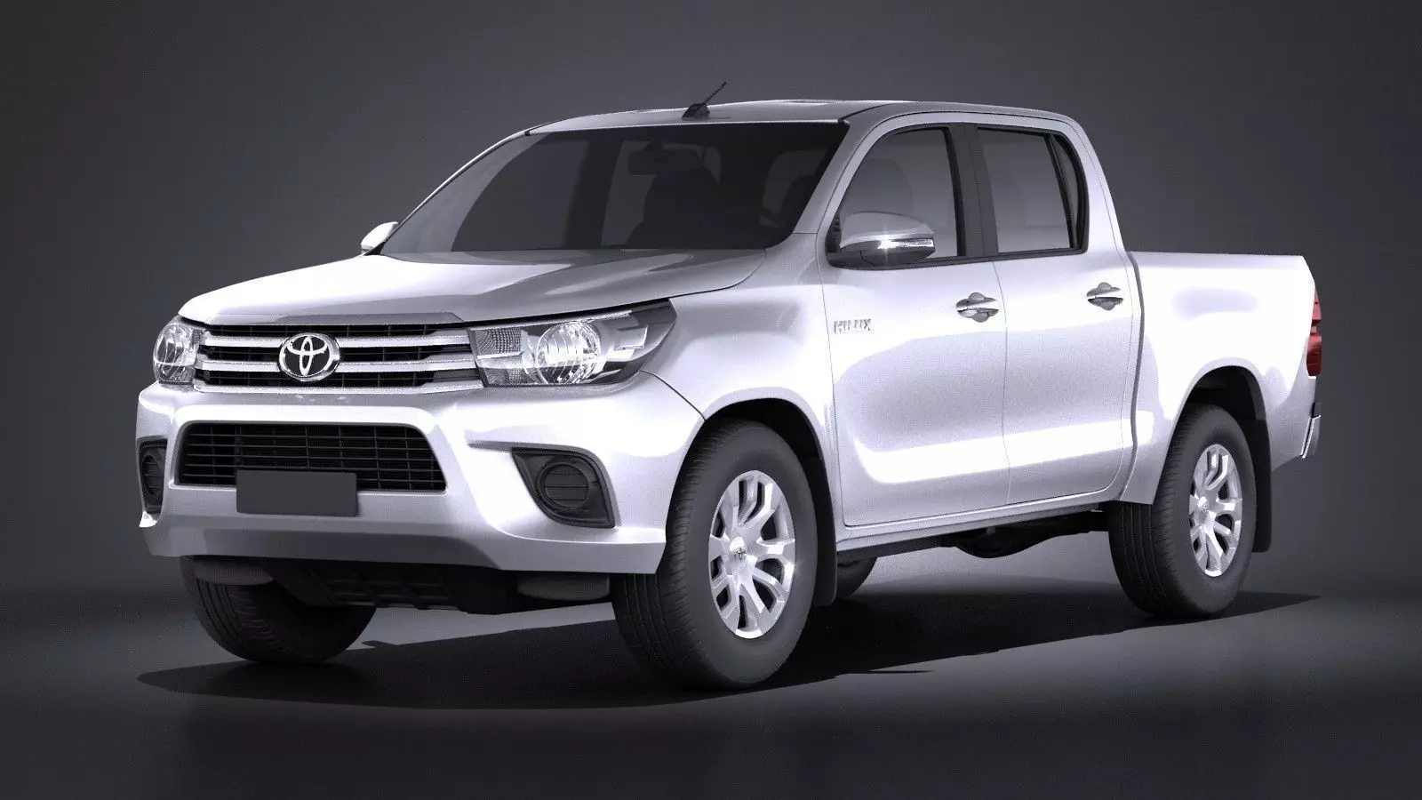 Toyota Hilux Double Cab 2016 base 3D model_0