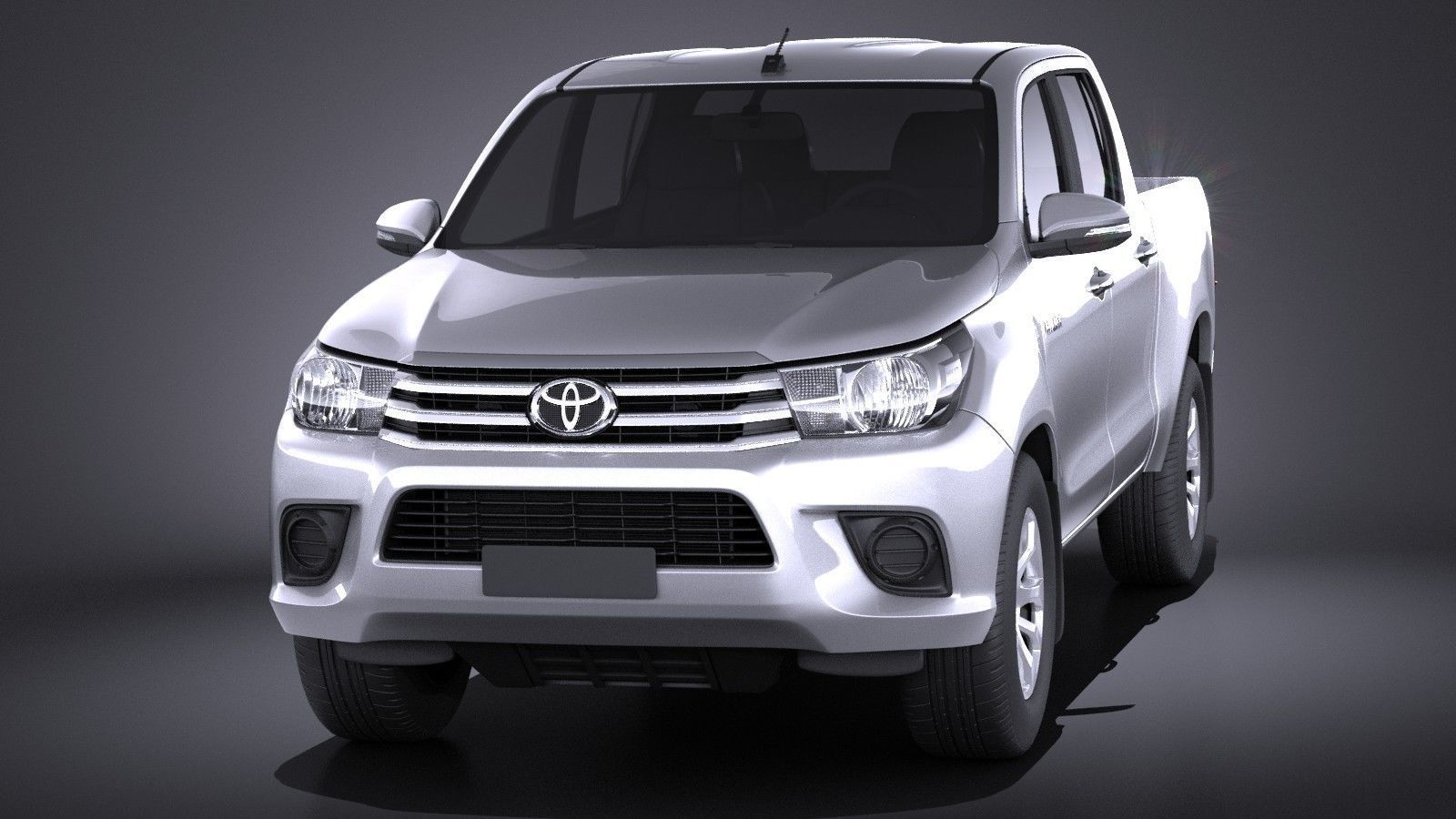 Toyota Hilux Double Cab 2016 base 3D model_1