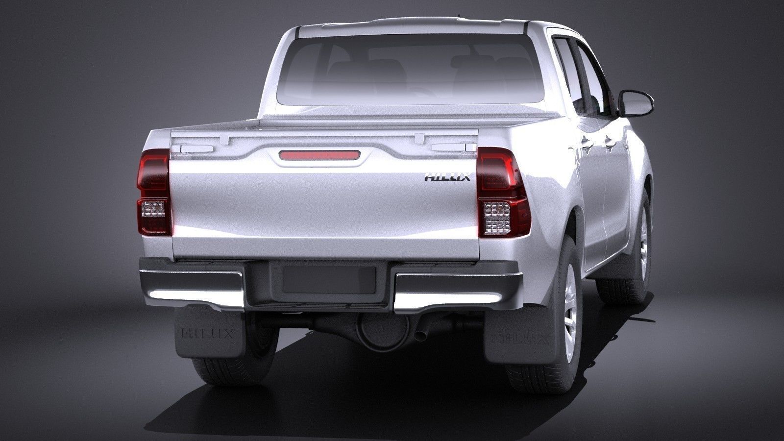 Toyota Hilux Double Cab 2016 base 3D model_5