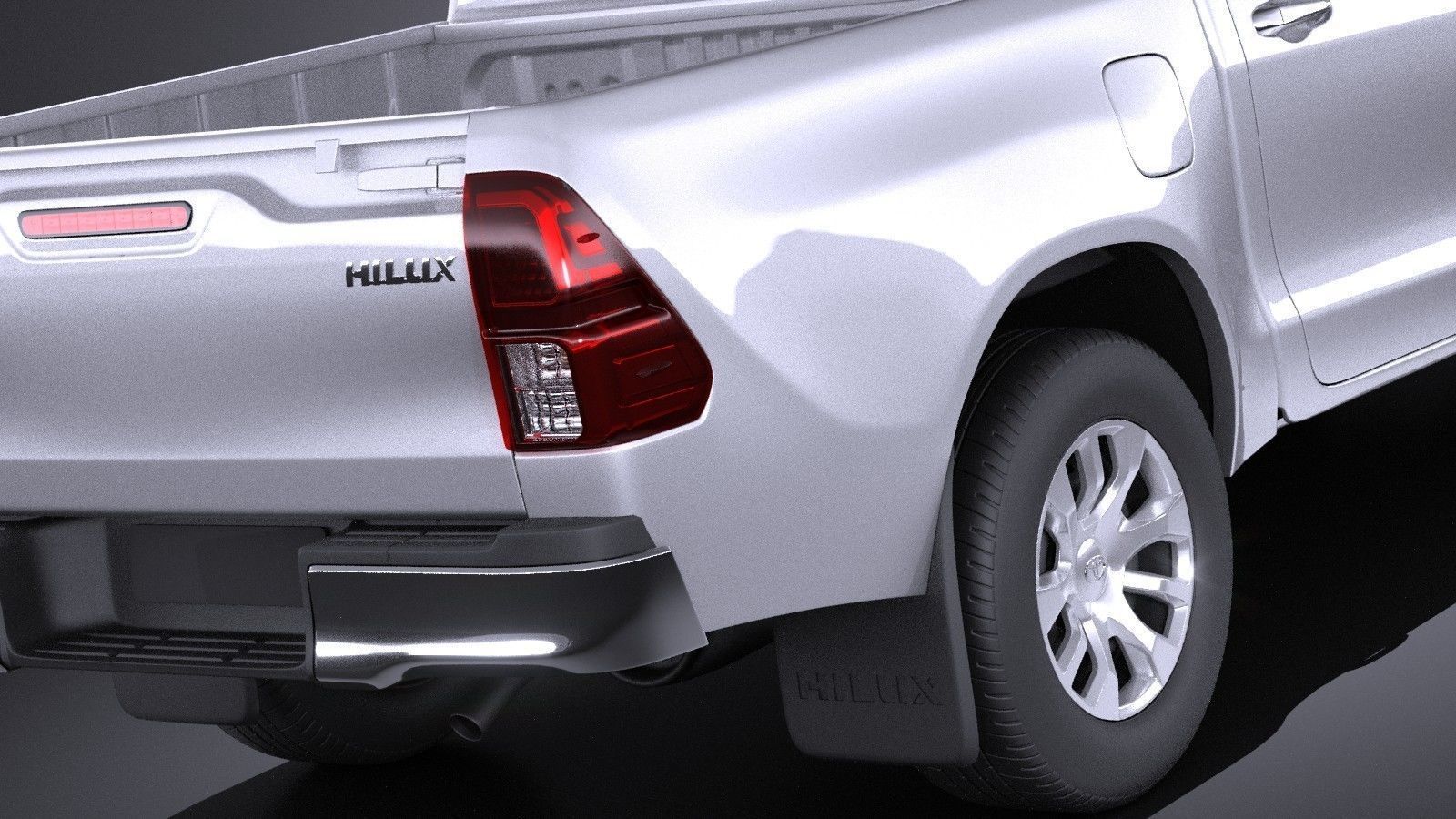 Toyota Hilux Double Cab 2016 base 3D model_3