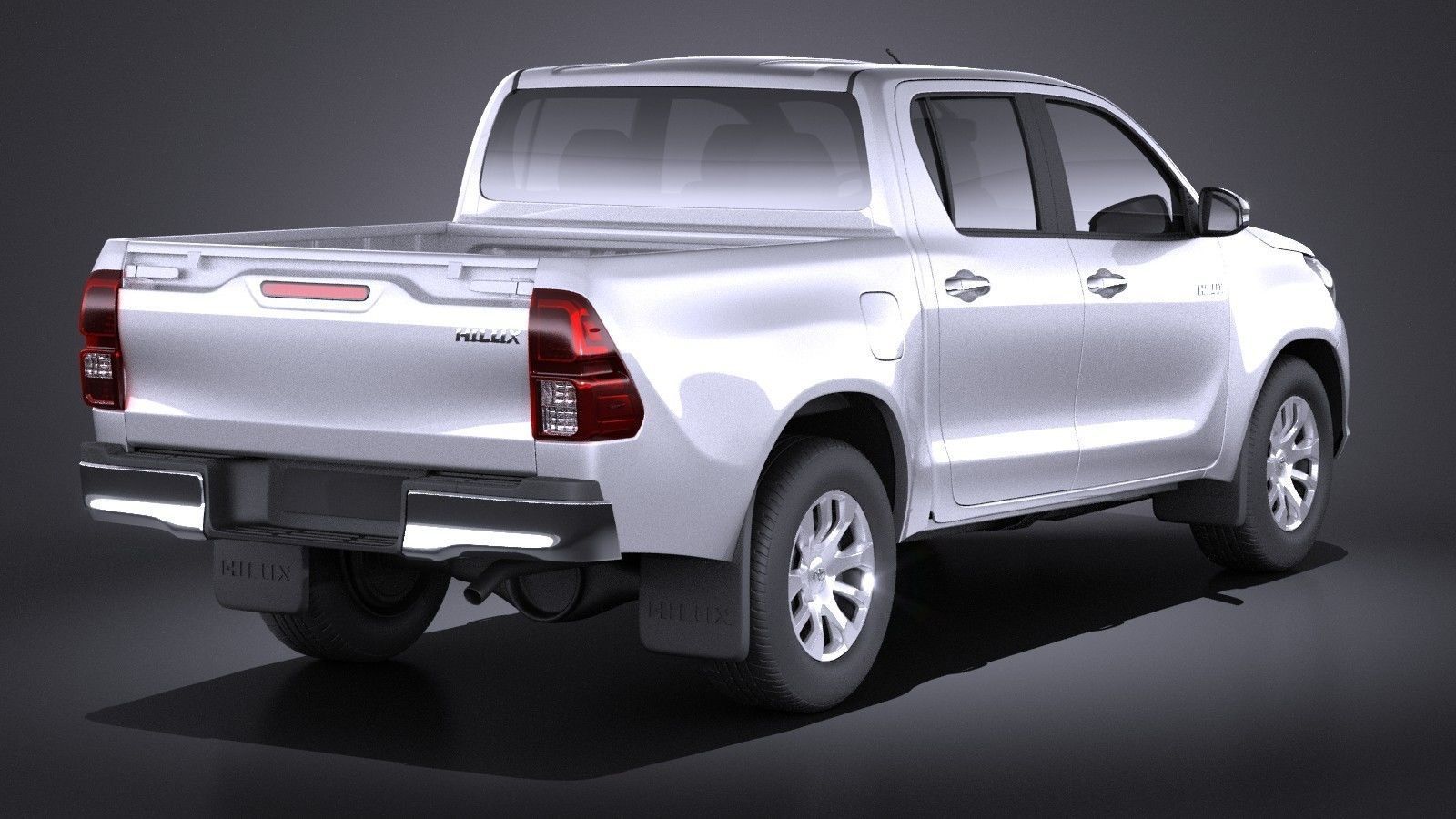 Toyota Hilux Double Cab 2016 base 3D model_4