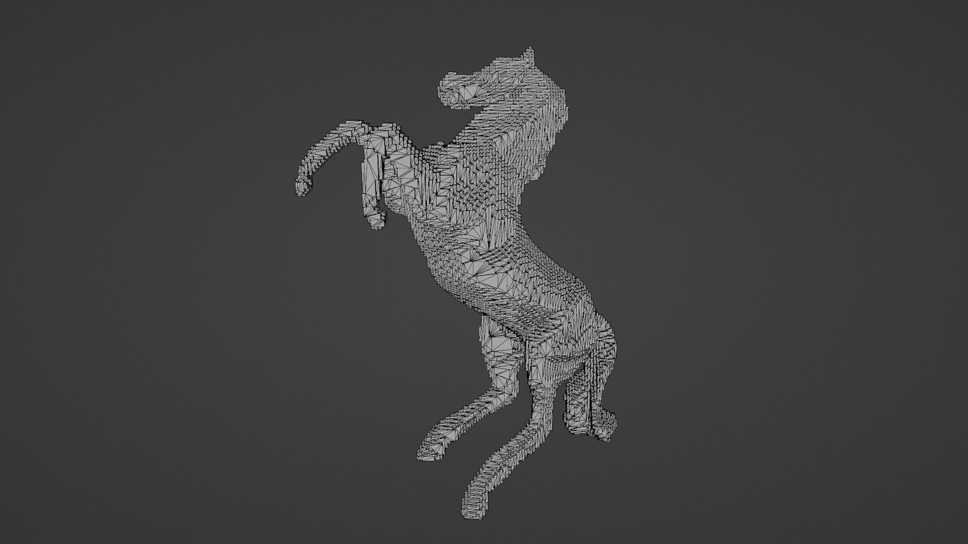 Voxel Horse 3D model_16