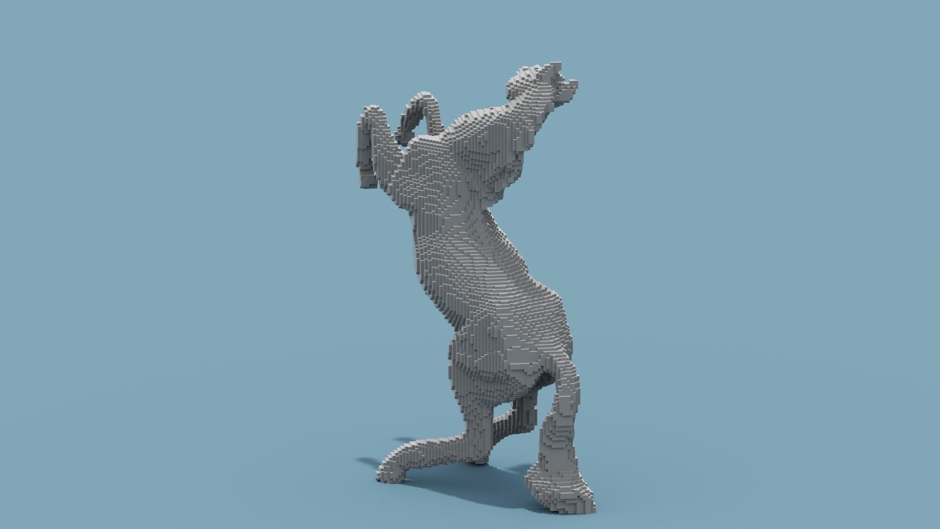 Voxel Horse 3D model_5