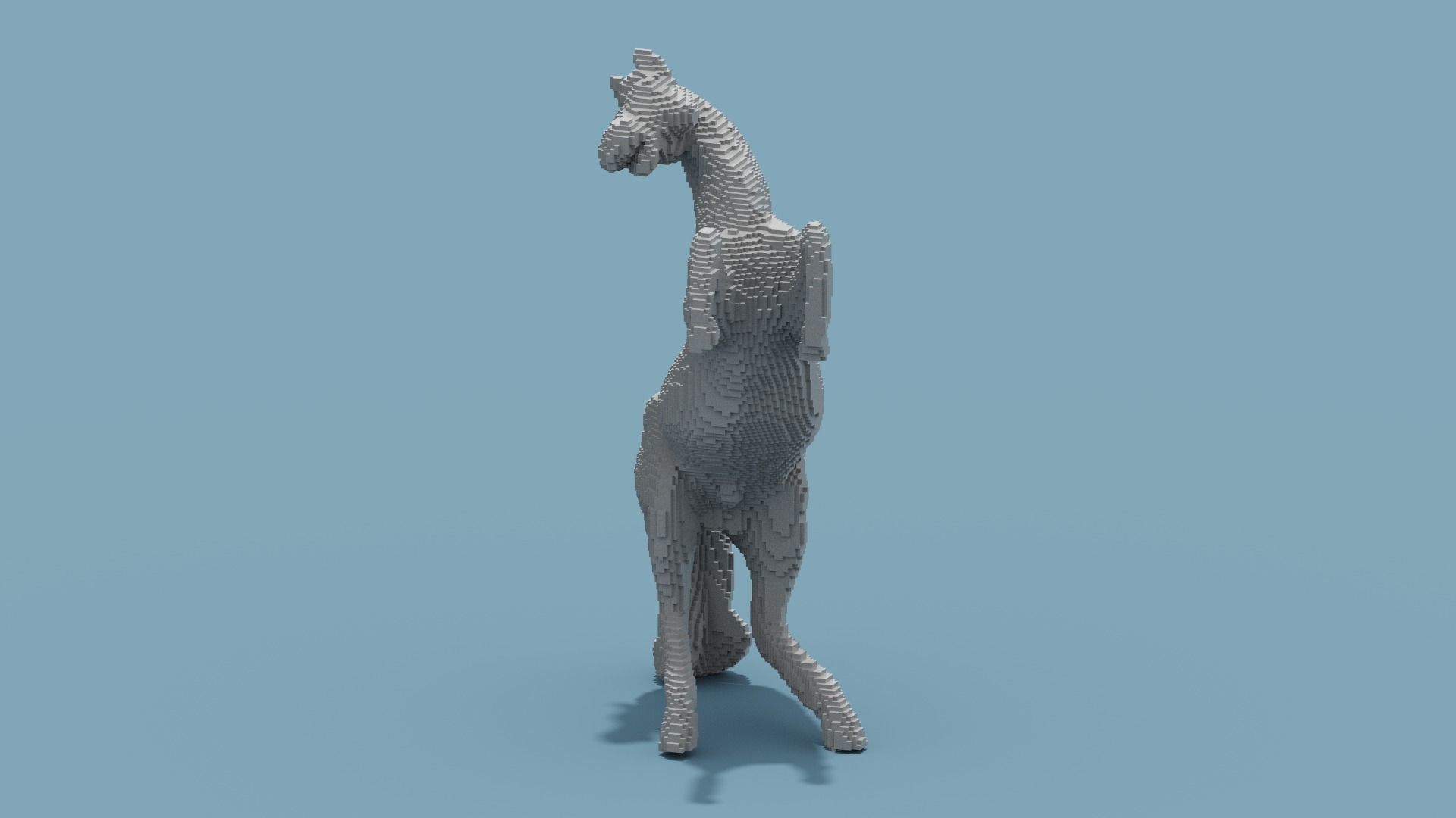 Voxel Horse 3D model_12
