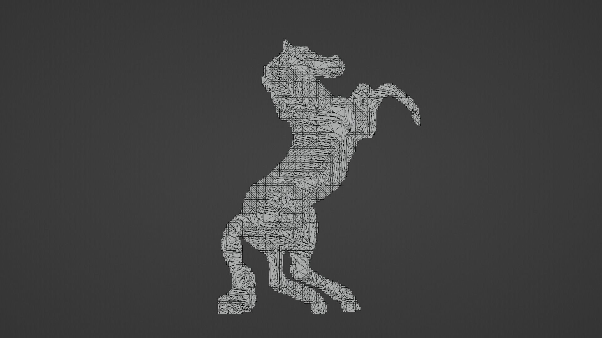 Voxel Horse 3D model_14