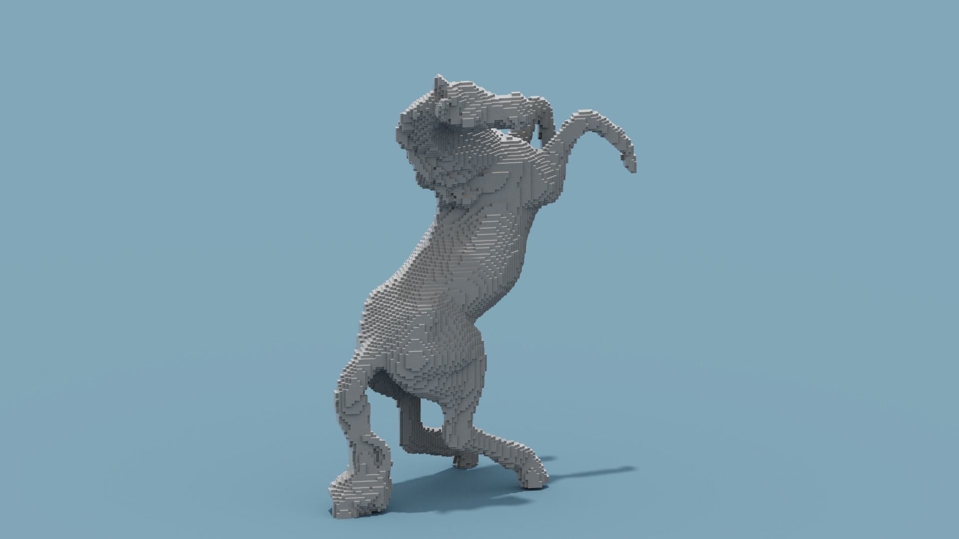 Voxel Horse 3D model_8