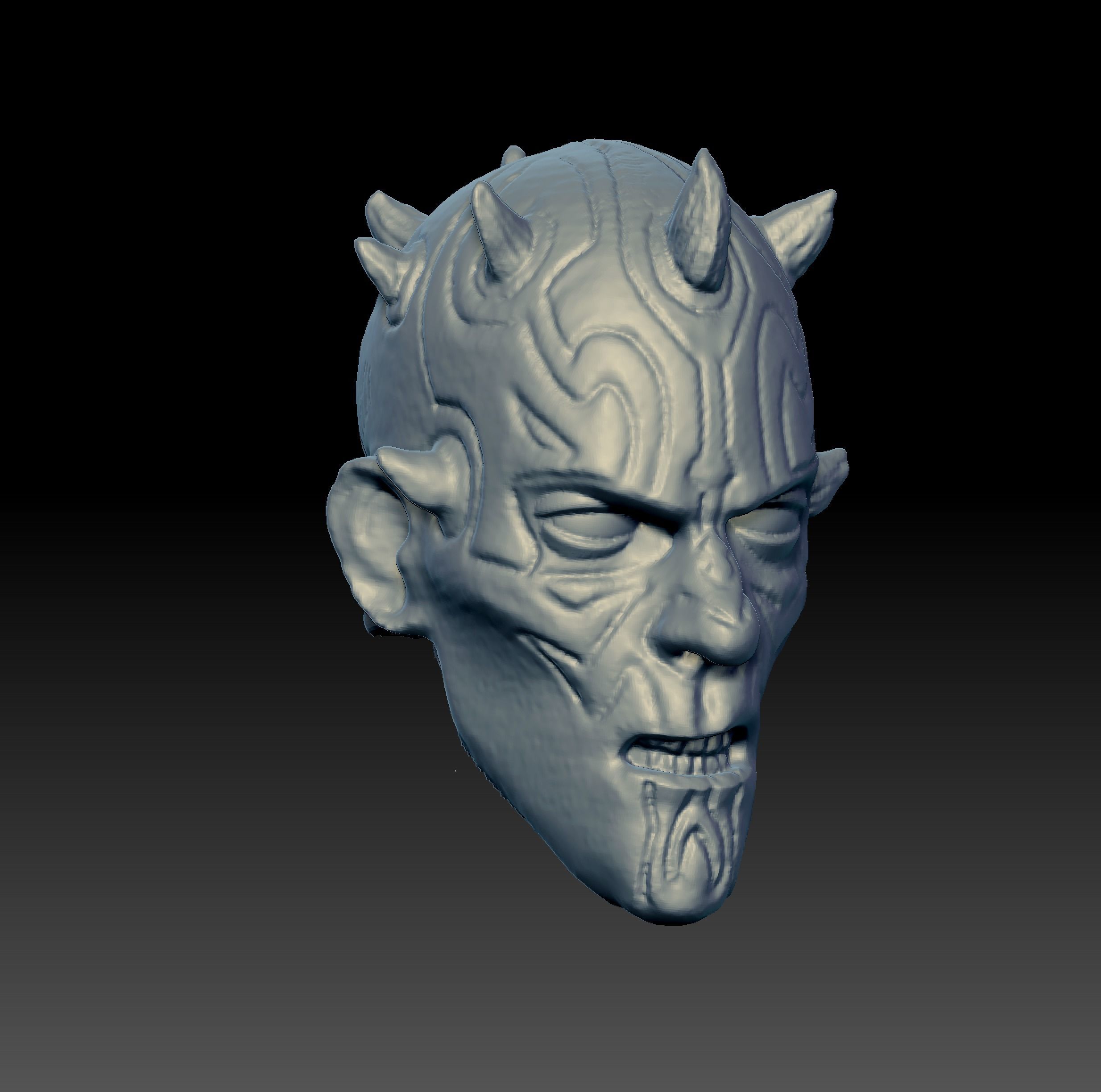 Rebel Maul head 3D print model_2