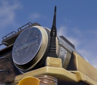 Sci-Fi Antenna Low-poly 3D model_4