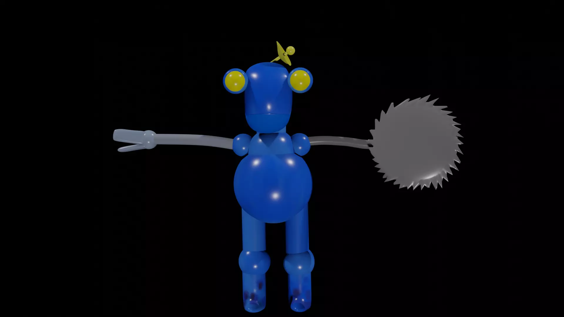 Robot Charley Free low-poly 3D model_0