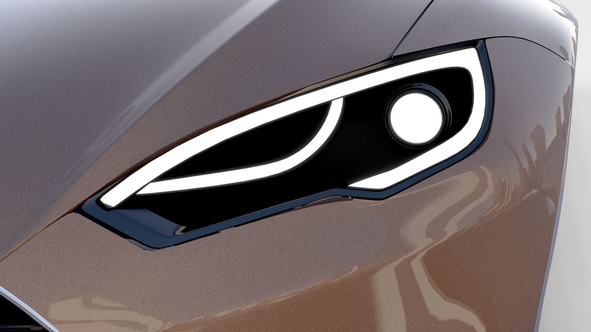 Tesla Model S with chassis interior rev 3D model_12