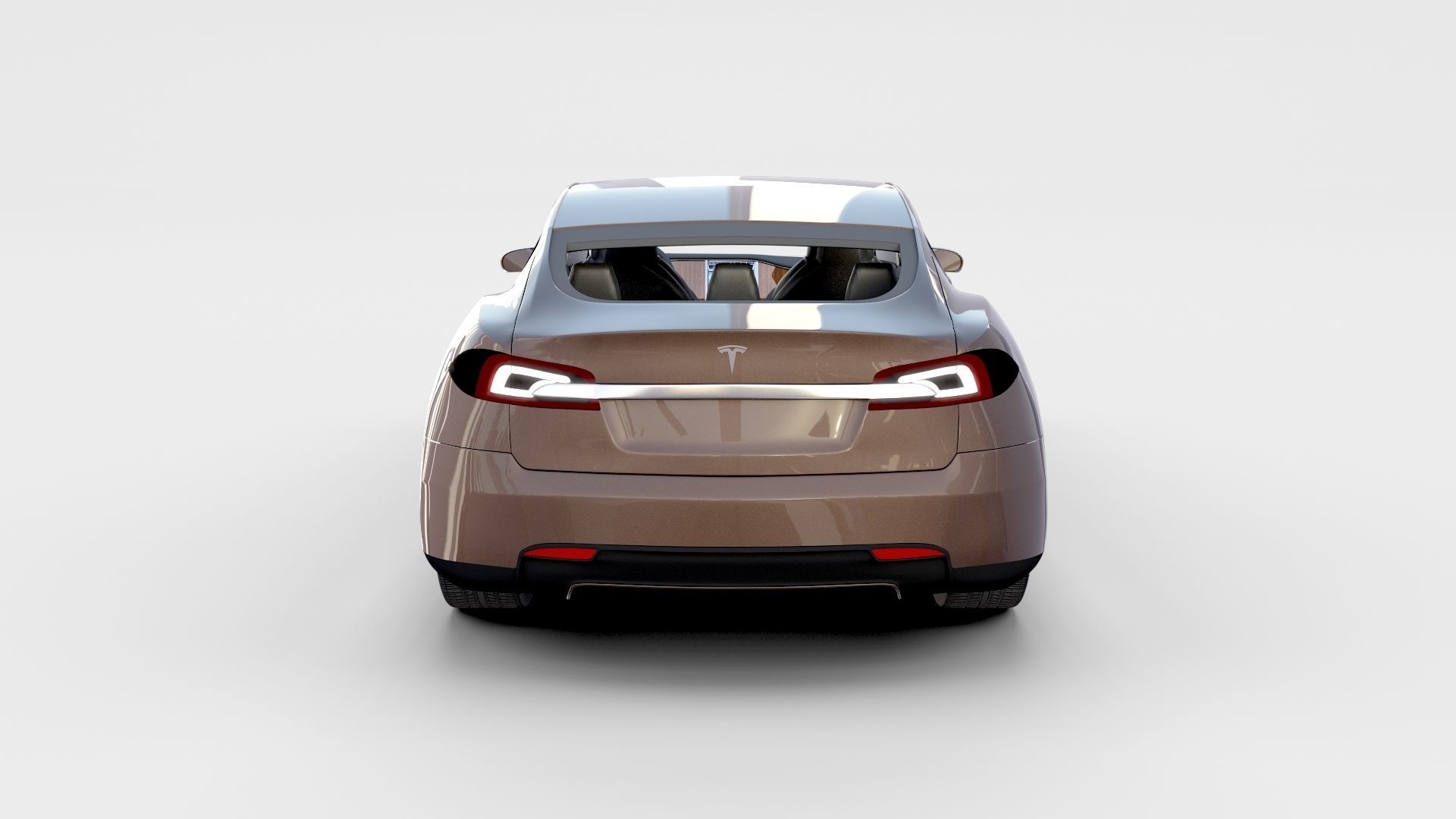 Tesla Model S with chassis interior rev 3D model_14