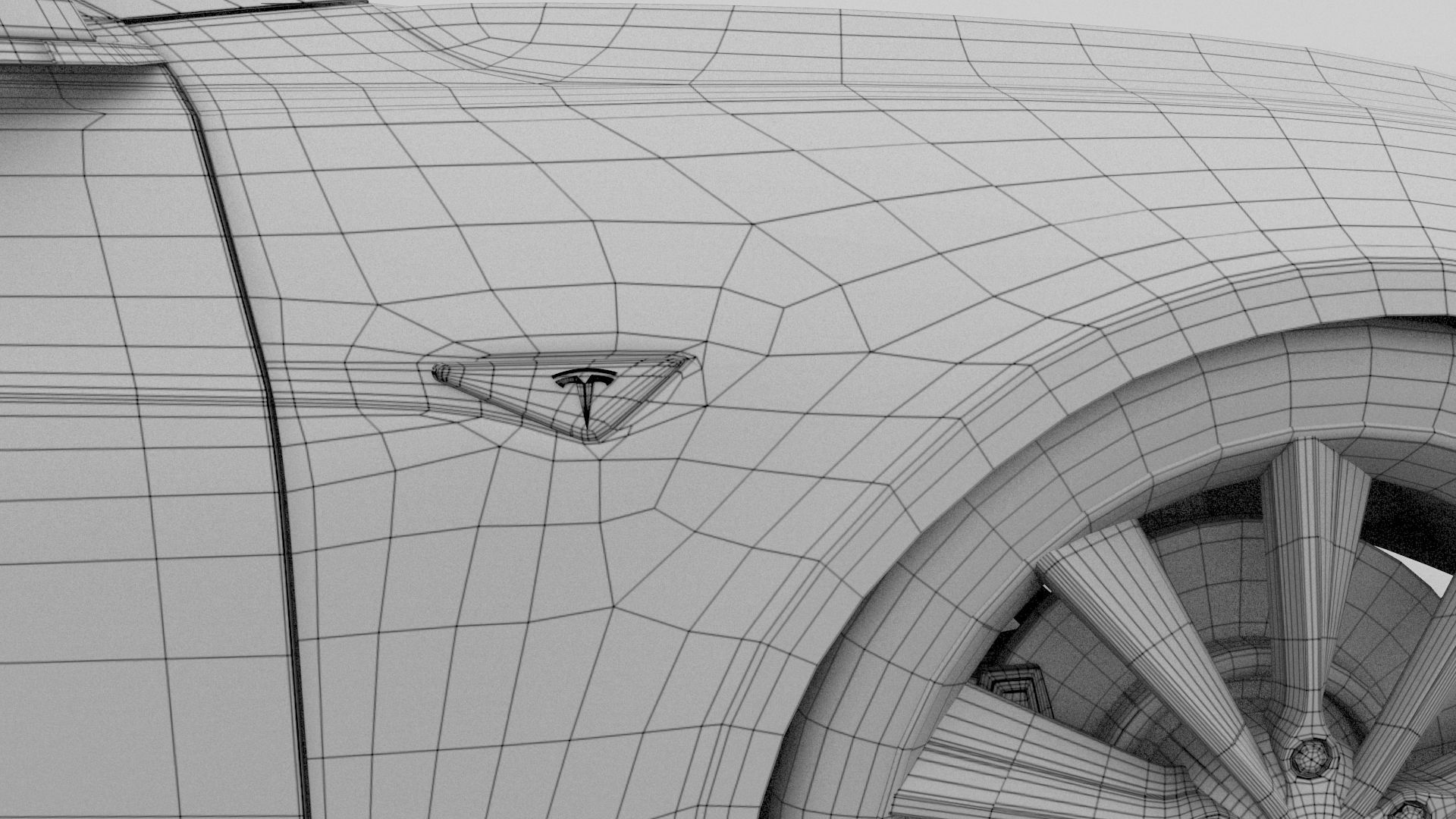 Tesla Model S with chassis interior rev 3D model_55