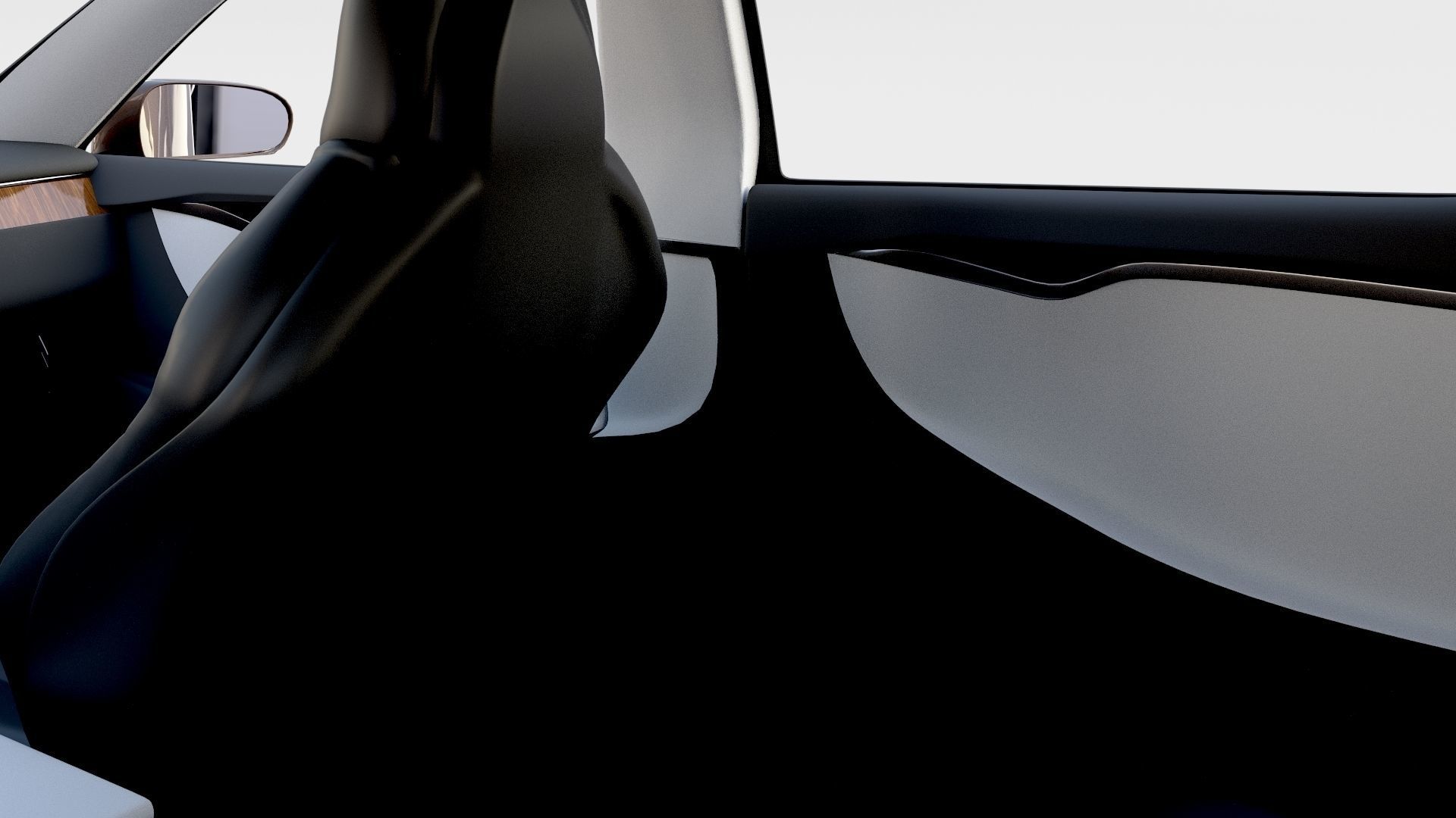 Tesla Model S with chassis interior rev 3D model_62