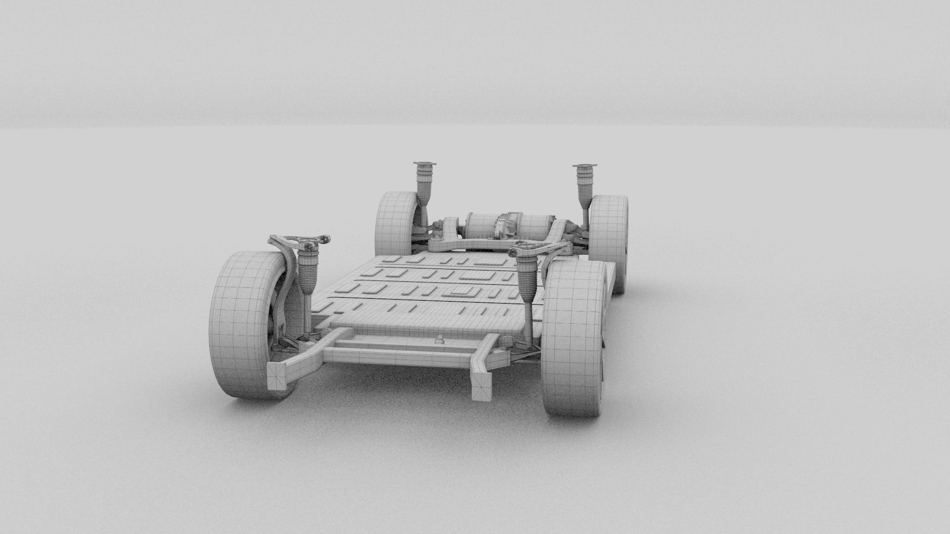 Tesla Model S with chassis interior rev 3D model_53