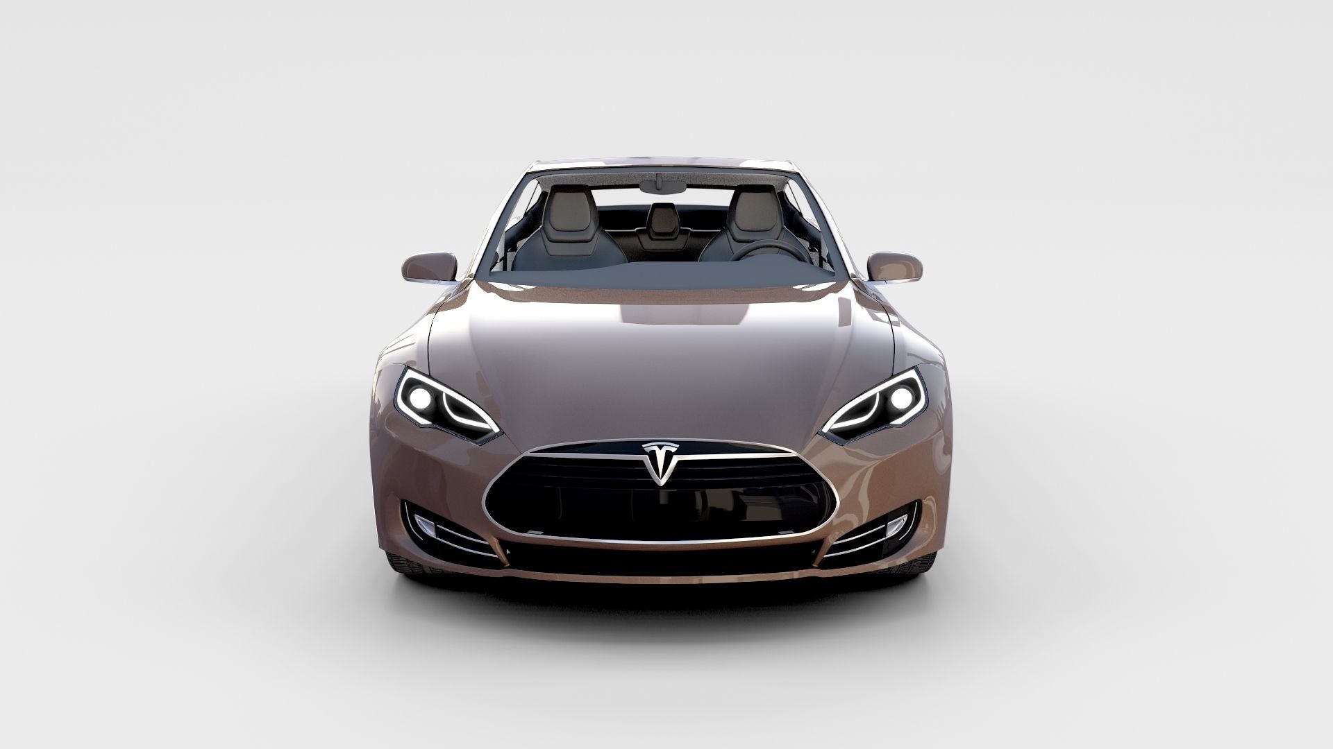Tesla Model S with chassis interior rev 3D model_56