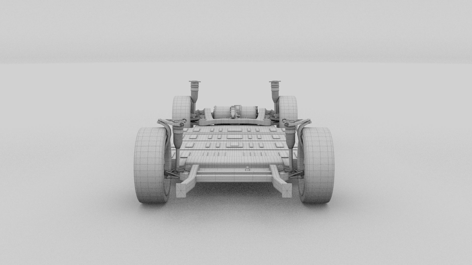 Tesla Model S with chassis interior rev 3D model_8