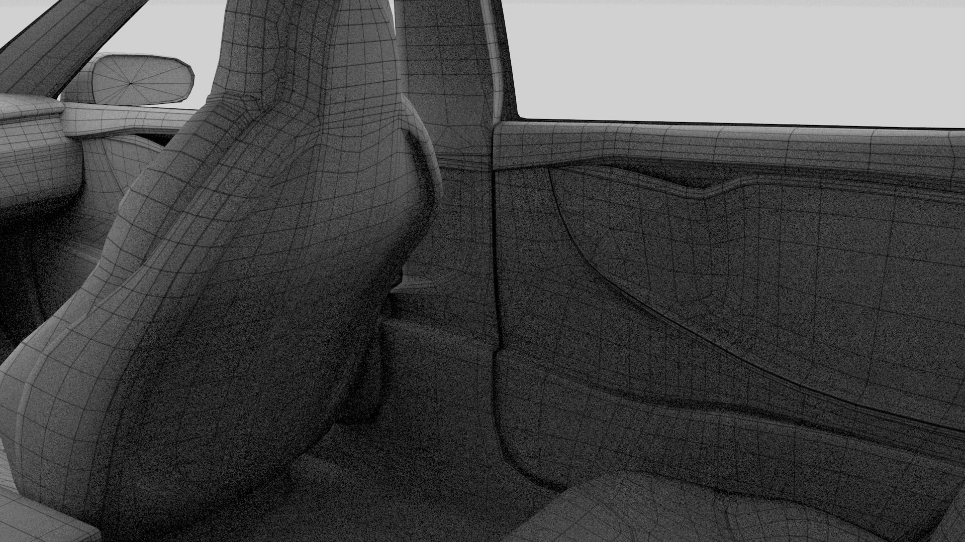 Tesla Model S with chassis interior rev 3D model_85
