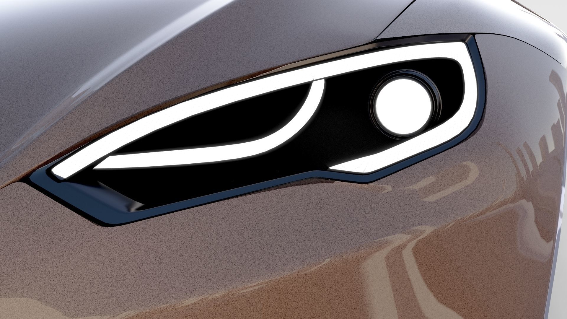 Tesla Model S with chassis interior rev 3D model_41