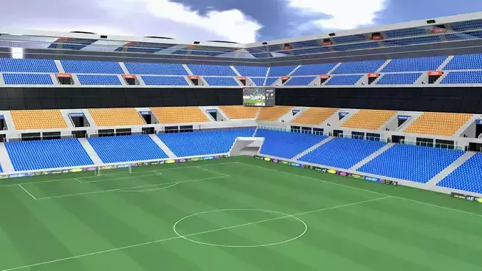 Modern stadium for soccer - us football and rugby