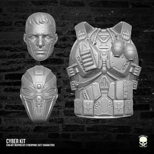 Cyber kit 3D printable File for Action Figures