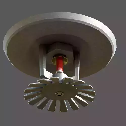 Fire Sprinkler Low-poly 3D model