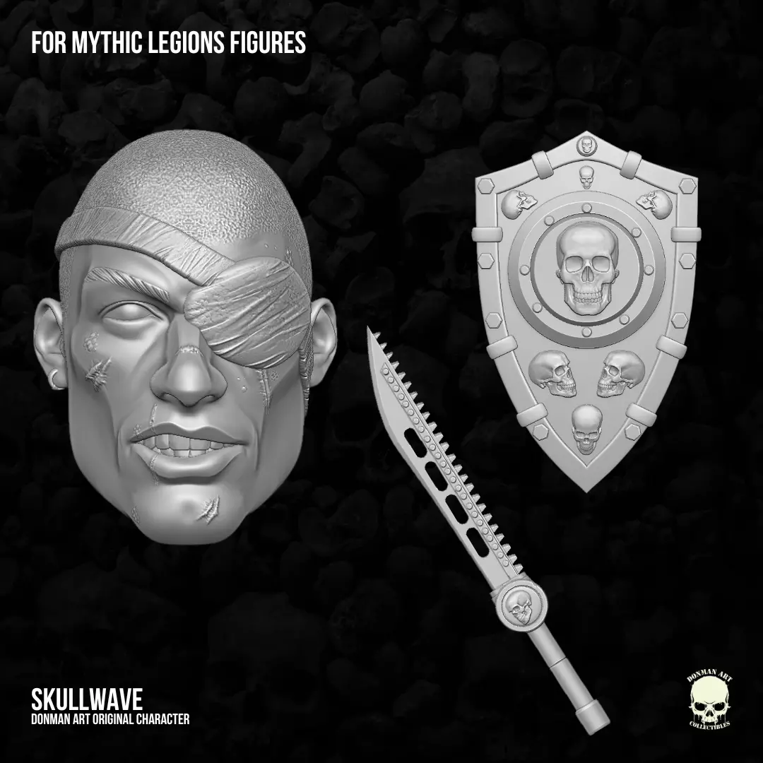Skullwave Mythic Legions 3D printable Files For Action Figures 3D print model_0