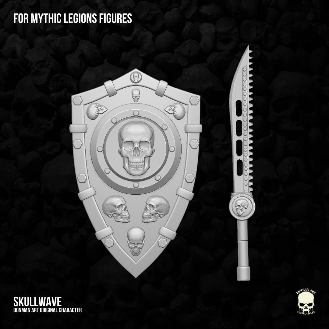 Skullwave Mythic Legions 3D printable Files For Action Figures 3D print model_2