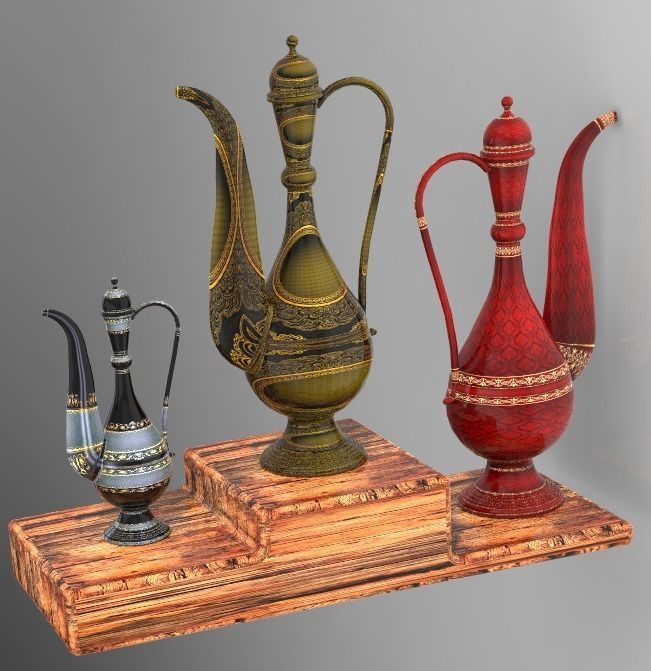 Art of mughal empire islamic mughal art Free 3D model_9