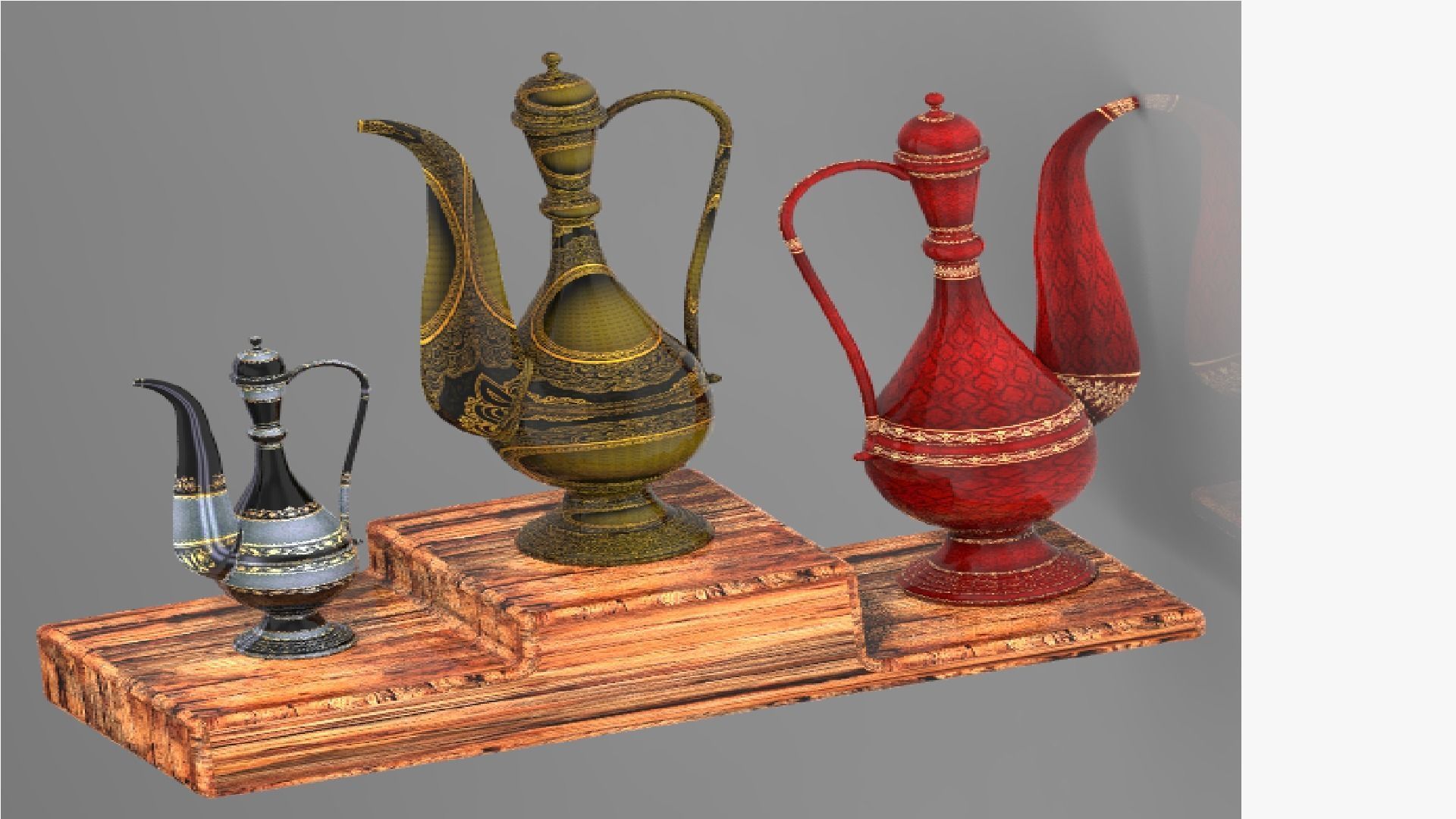 Art of mughal empire islamic mughal art Free 3D model_5