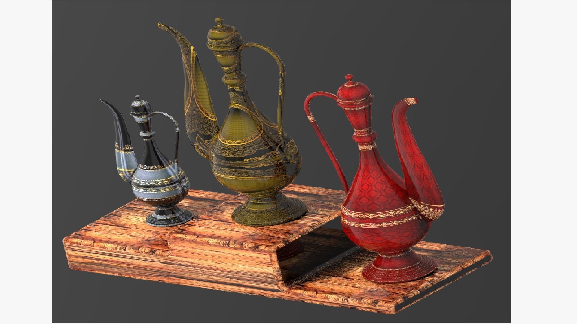 Art of mughal empire islamic mughal art Free 3D model_4