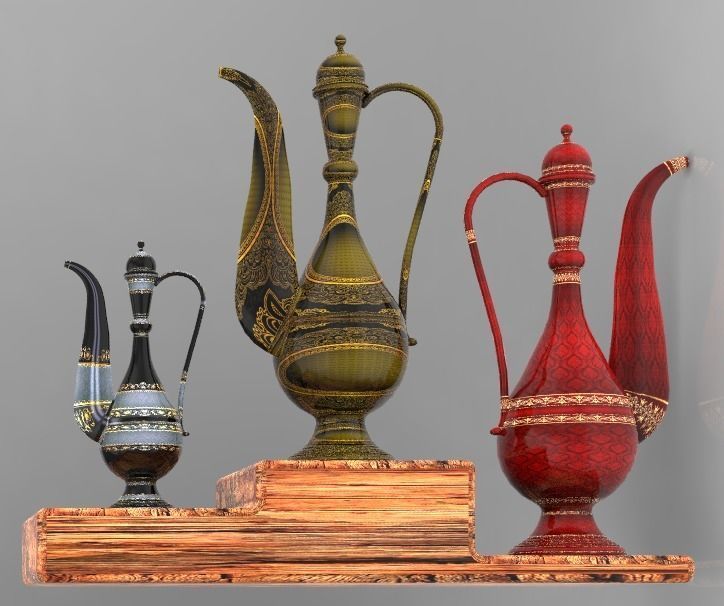 Art of mughal empire islamic mughal art Free 3D model_16