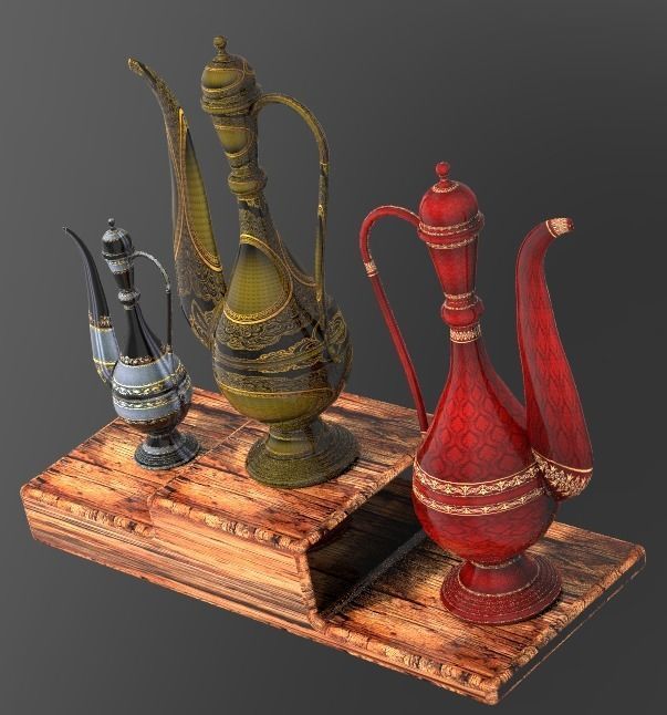 Art of mughal empire islamic mughal art Free 3D model_17