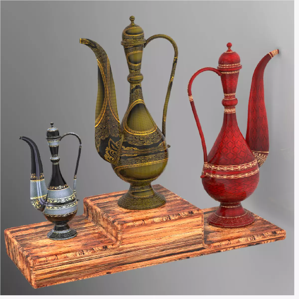 Art of mughal empire islamic mughal art Free 3D model_0