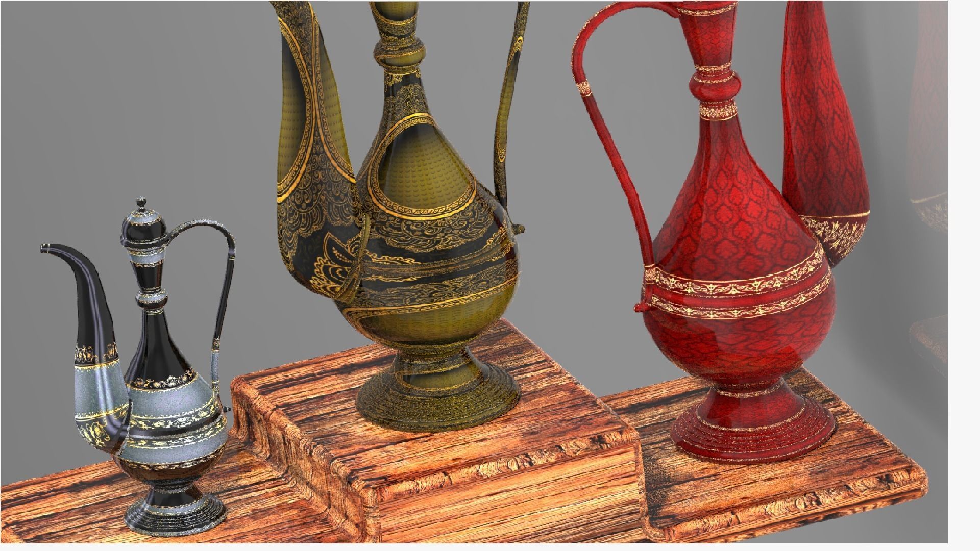 Art of mughal empire islamic mughal art Free 3D model_2