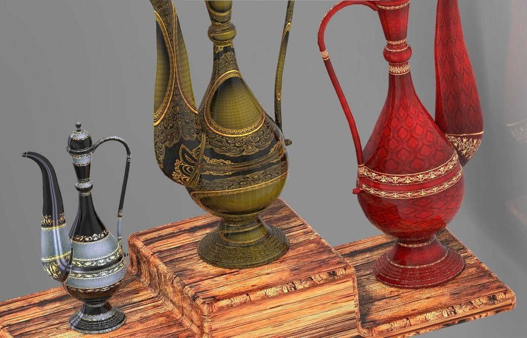 Art of mughal empire islamic mughal art Free 3D model_11